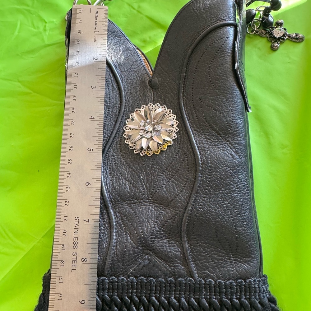 Nocona Cowboy Boot Leather Western
Fringe Bag - Picture 12 of 14